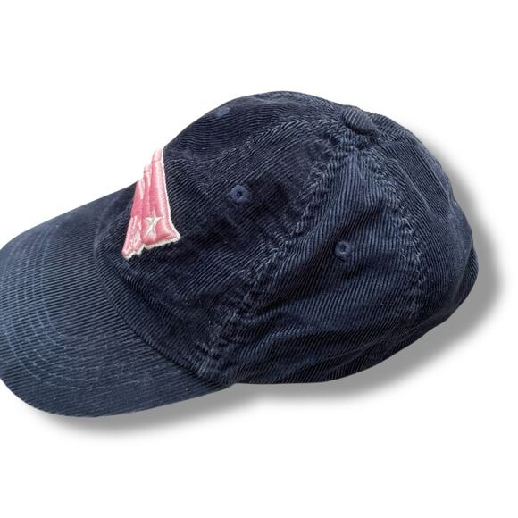 New England Patriots Corduroy Hat Blue Cotton Adjustable NFL Cap Womens Football - Picture 5 of 12